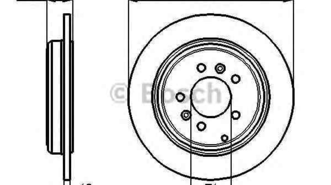 Disc frana PEUGEOT 605 (6B) BOSCH 0 986 478 556