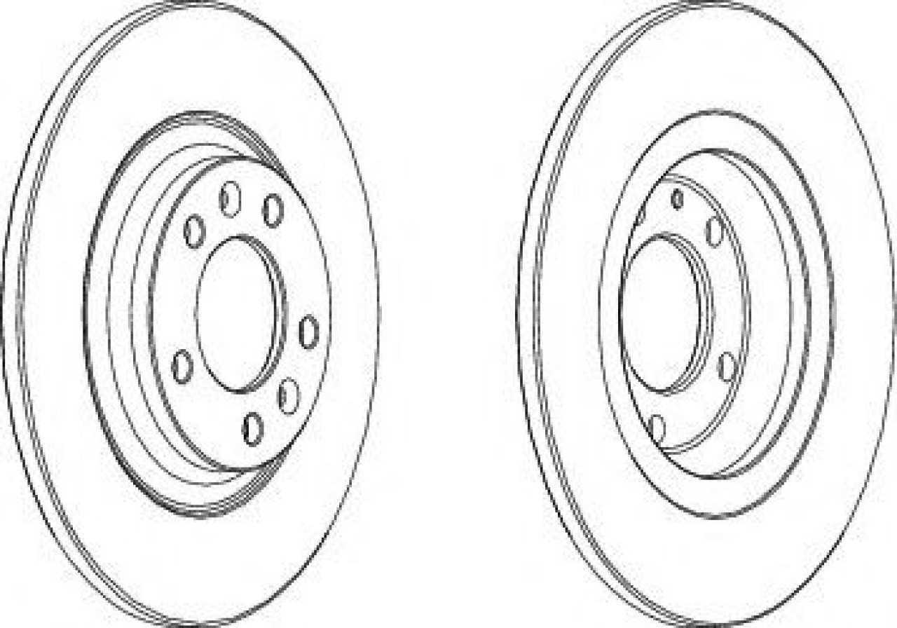 Disc frana PEUGEOT 607 (9D, 9U) (2000 - 2016) FERODO DDF1275 piesa NOUA
