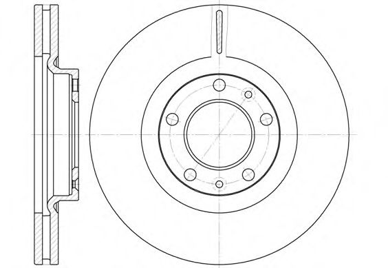 Disc frana PEUGEOT 607 (9D, 9U) (2000 - 2016) REMSA 6693.10 piesa NOUA