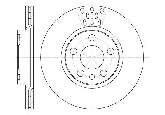 Disc frana PEUGEOT 806 (221) (1994 - 2002) REMSA 6442.11 piesa NOUA