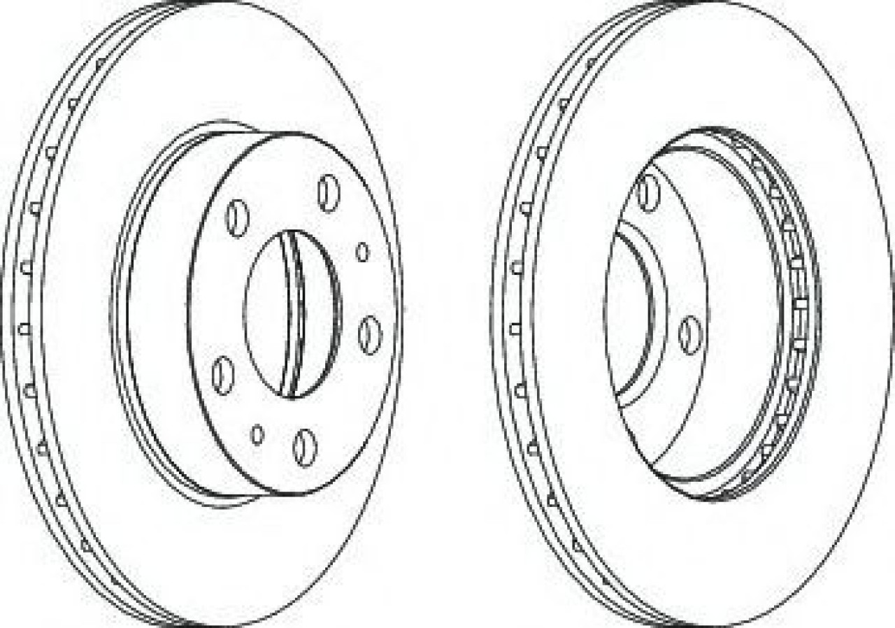 Disc frana PEUGEOT BOXER bus (230P) (1994 - 2002) FERODO DDF768C piesa NOUA