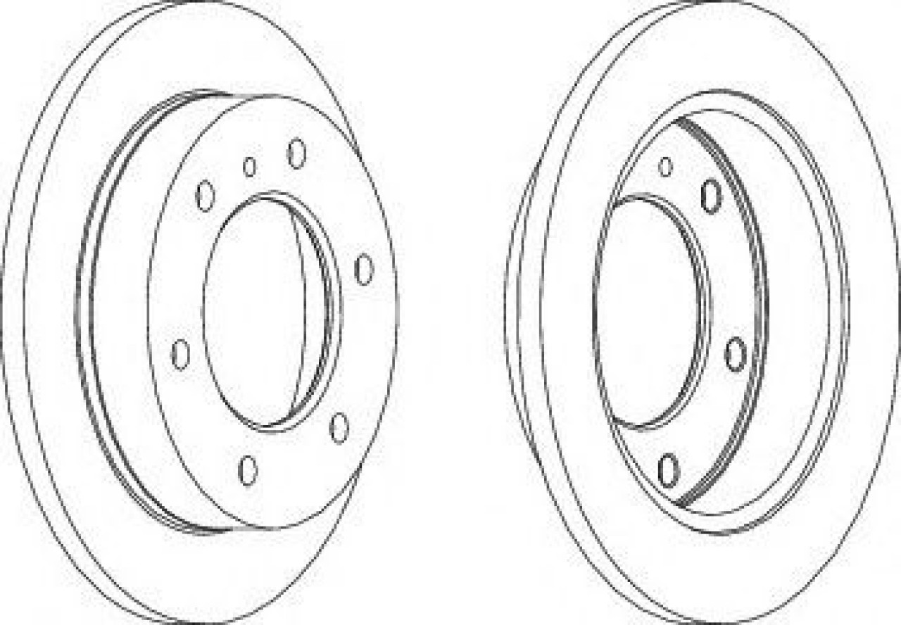 Disc frana PEUGEOT BOXER bus (244, Z) (2001 - 2016) FERODO DDF786 piesa NOUA