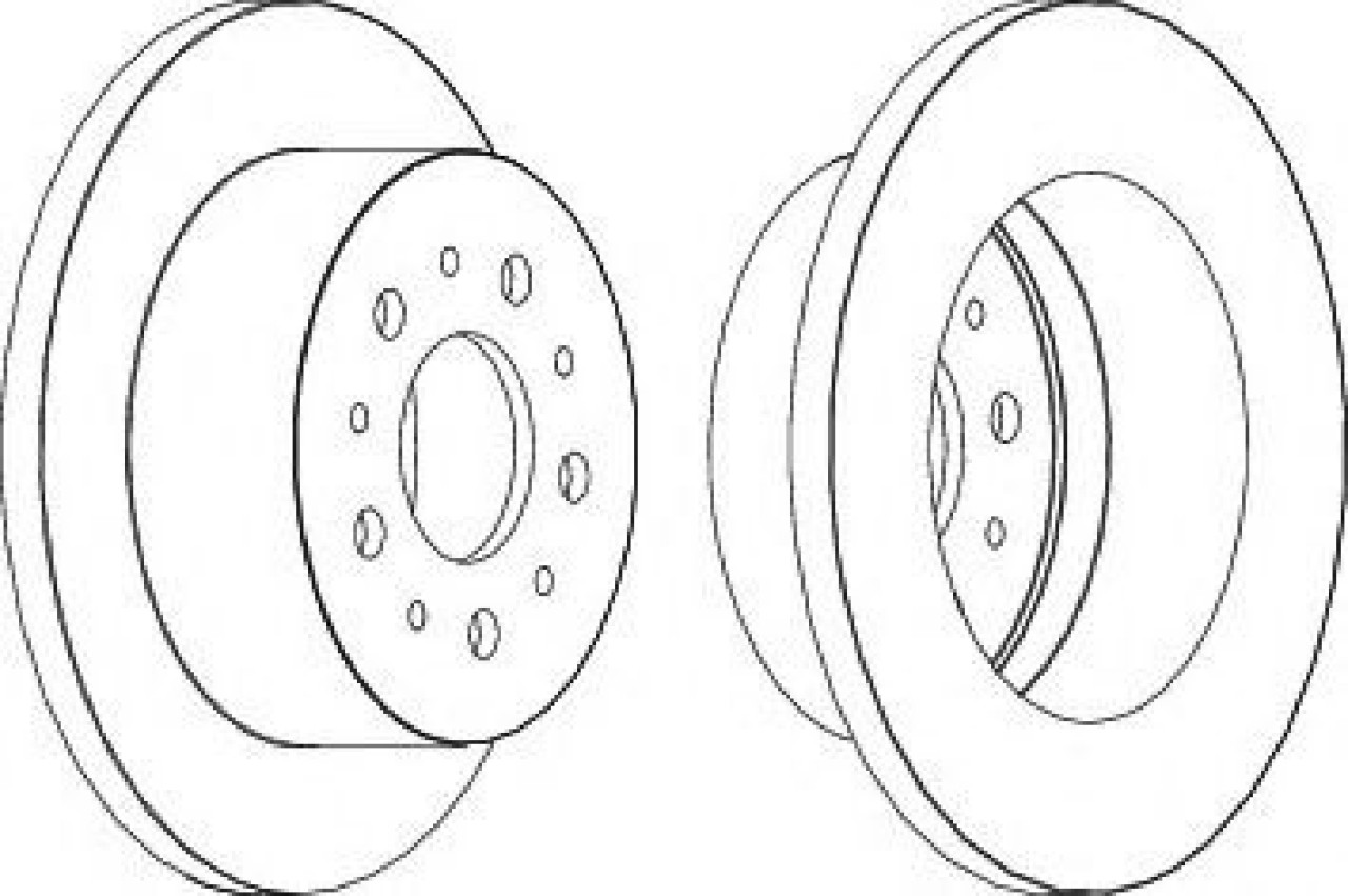 Disc frana PEUGEOT BOXER caroserie (2006 - 2016) FERODO DDF1653 piesa NOUA