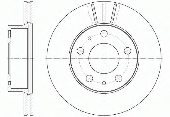 Disc frana PEUGEOT BOXER caroserie (230L) (1994 - 2002) REMSA 6504.10 piesa NOUA