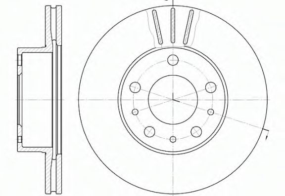 Disc frana PEUGEOT BOXER caroserie (230L) (1994 - 2002) REMSA 6476.10 piesa NOUA