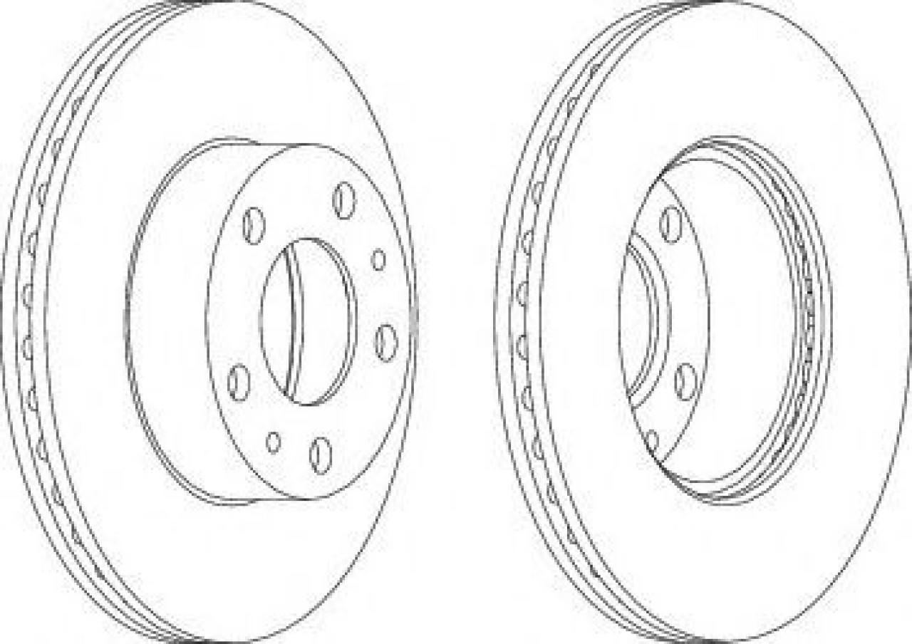 Disc frana PEUGEOT BOXER platou / sasiu (2006 - 2016) FERODO DDF767 piesa NOUA