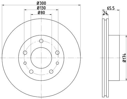 Disc frana PEUGEOT BOXER platou / sasiu (2006 - 2016) KRIEGER 0950004108 piesa NOUA