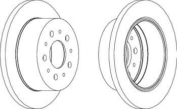 Disc frana PEUGEOT BOXER platou / sasiu (244) (2001 - 2016) FERODO DDF1145 piesa NOUA