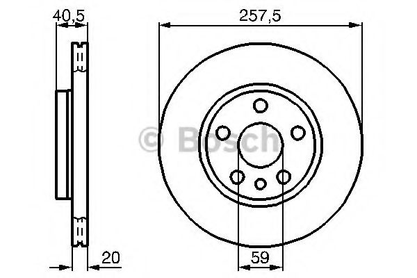 Disc frana PEUGEOT EXPERT (224) (1995 - 2016) BOSCH 0 986 478 896 piesa NOUA