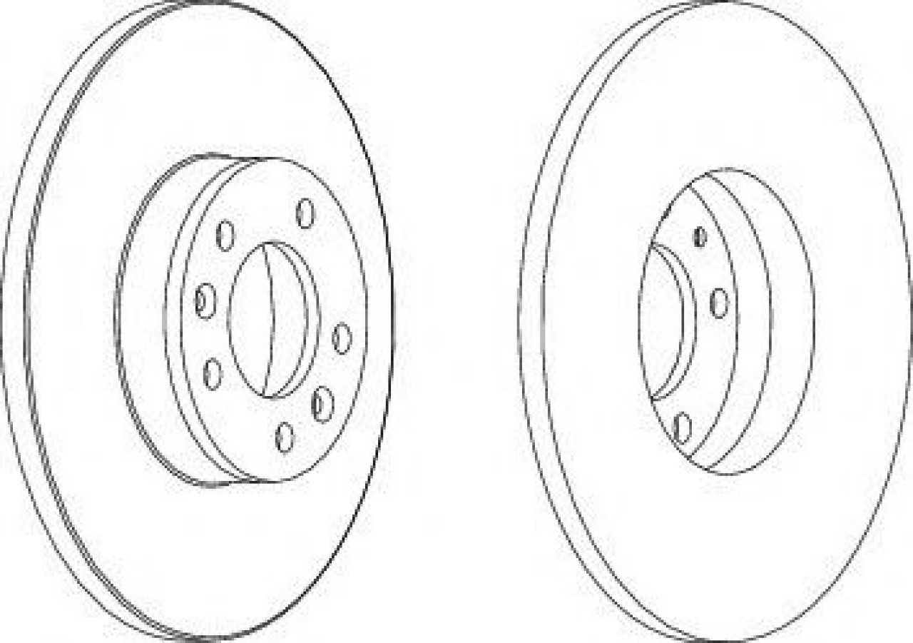 Disc frana PEUGEOT EXPERT Tepee (VF3V) (2007 - 2016) FERODO DDF1602 piesa NOUA