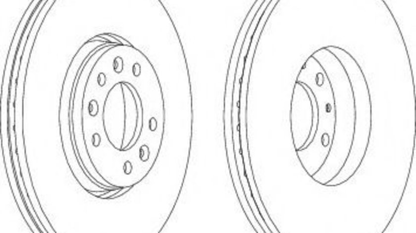 Disc frana PEUGEOT EXPERT Tepee (VF3V) (2007 - 2016) FERODO DDF1615 piesa NOUA