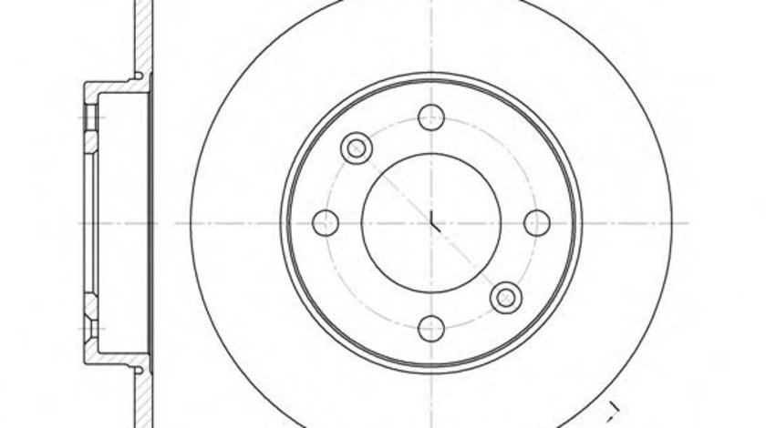 Disc frana PEUGEOT PARTNER combispace (5F) (1996 - 2012) REMSA 6630.00 piesa NOUA