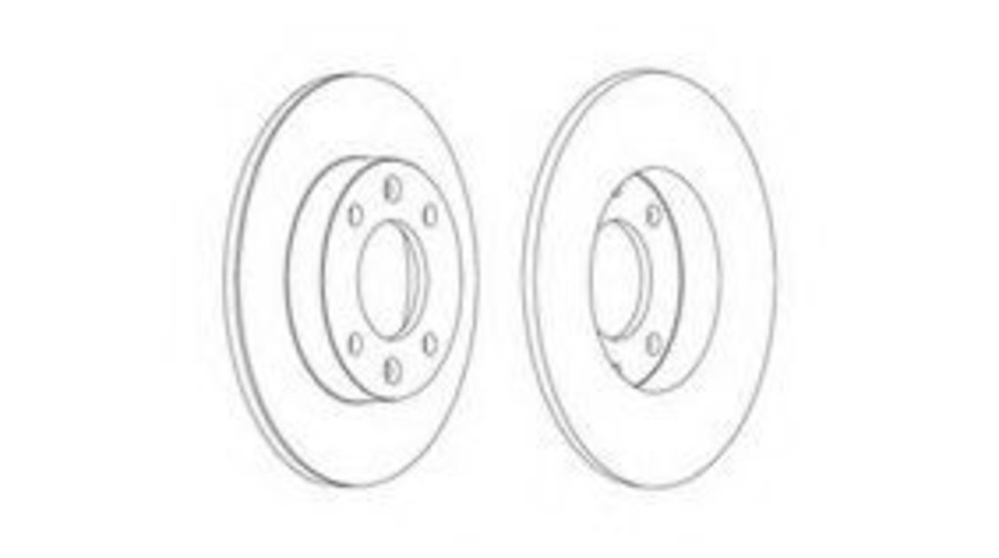 Disc frana PEUGEOT PARTNER combispace (5F) (1996 - 2012) FERODO DDF1178 piesa NOUA