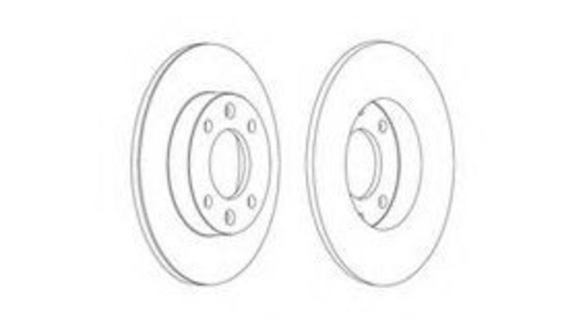 Disc frana PEUGEOT PARTNER combispace (5F) (1996 - 2012) FERODO DDF1178 piesa NOUA