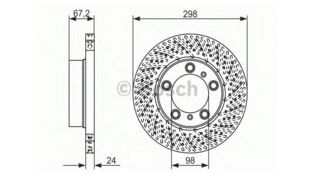 Disc frana Porsche BOXSTER (2004-2011)[987] #2 0986479675