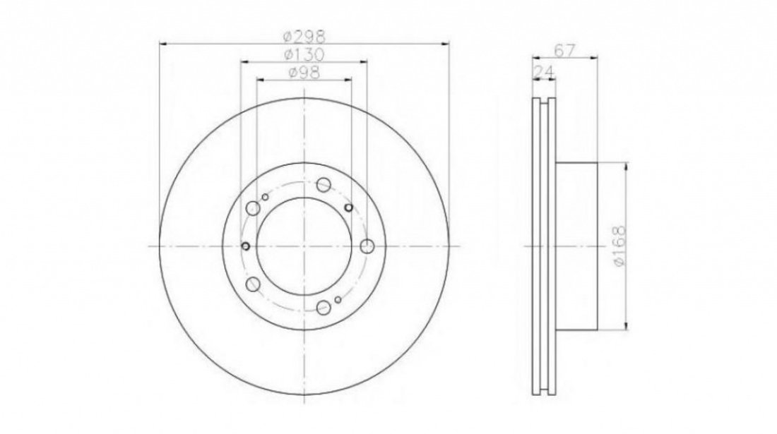 Disc frana Porsche BOXSTER (986) 1996-2004 #2 0986478477