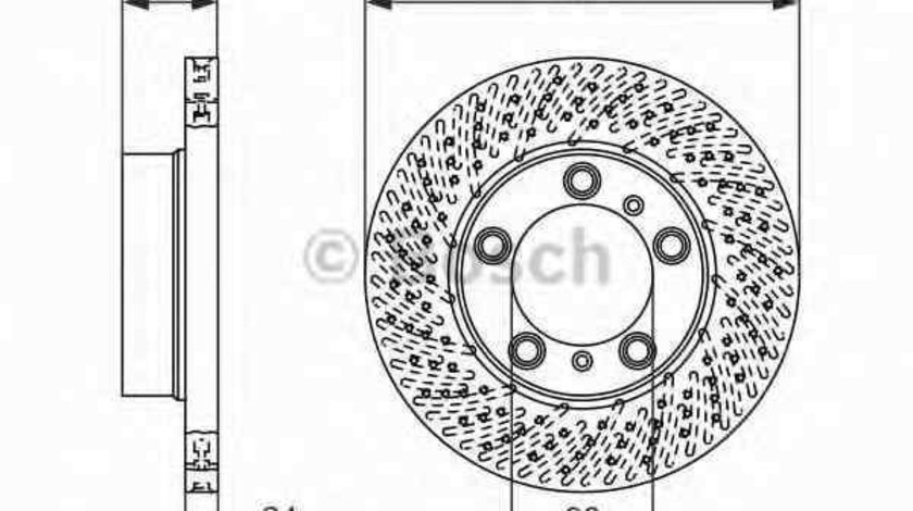 Disc frana PORSCHE BOXSTER (987) BOSCH 0 986 479 674