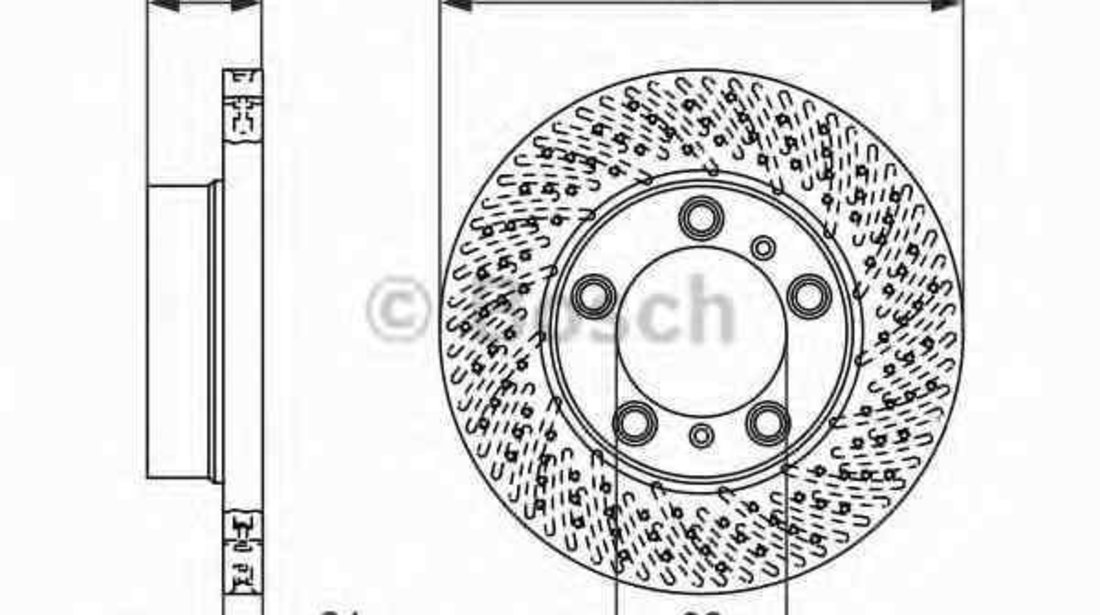 Disc frana PORSCHE BOXSTER (987) BOSCH 0 986 479 675