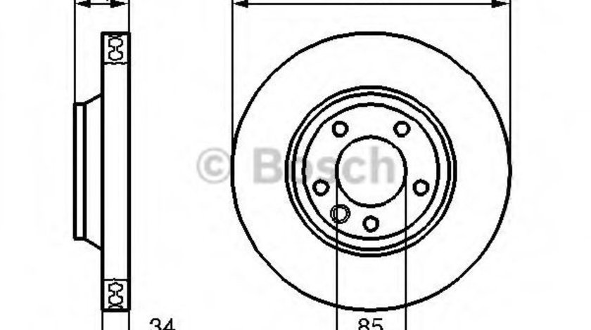 Disc frana PORSCHE CAYENNE (92A) (2010 - 2016) BOSCH 0 986 479 251 piesa NOUA