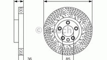 Disc frana PORSCHE CAYENNE (92A) (2010 - 2016) BOS...