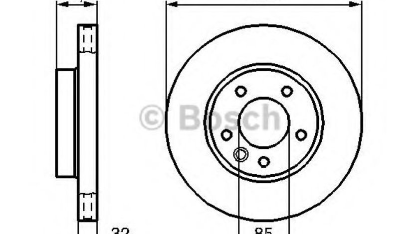 Disc frana PORSCHE CAYENNE (9PA, 955) (2002 - 2010) BOSCH 0 986 479 250 piesa NOUA