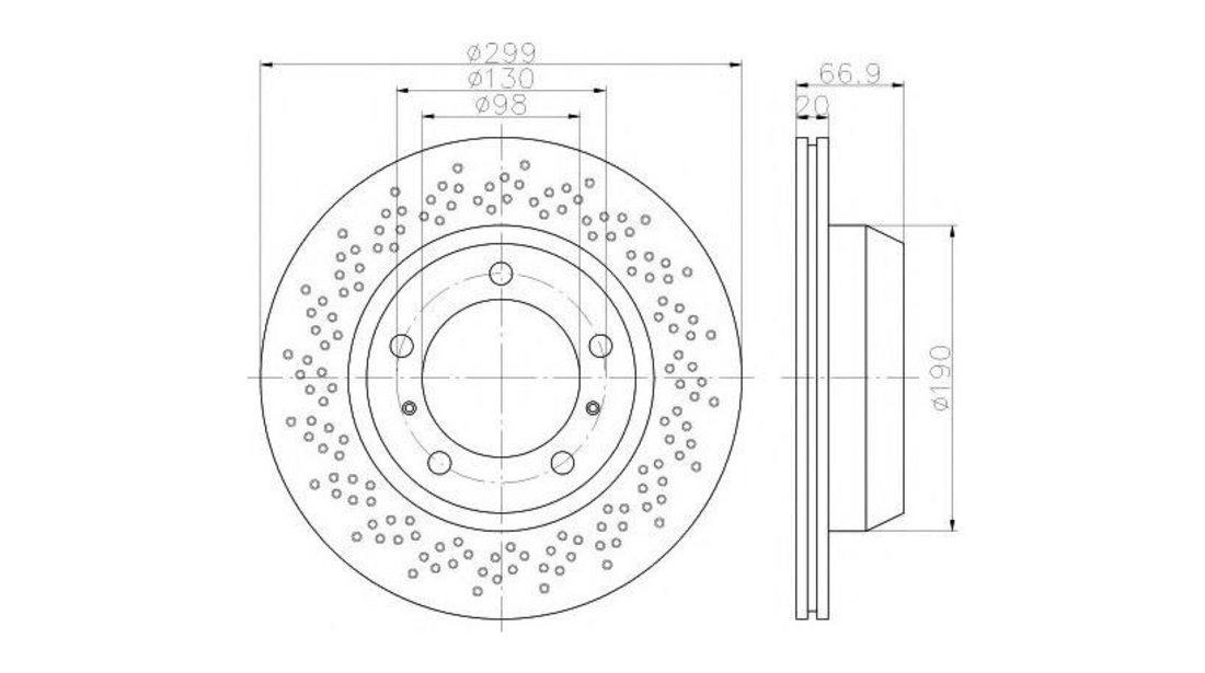 Disc frana Porsche CAYMAN (987) 2005-2013 #2 0986479A09