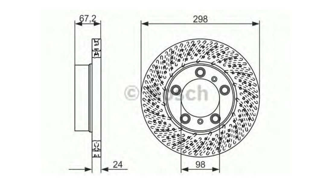 Disc frana Porsche CAYMAN (987) 2005-2013 #2 0986479674