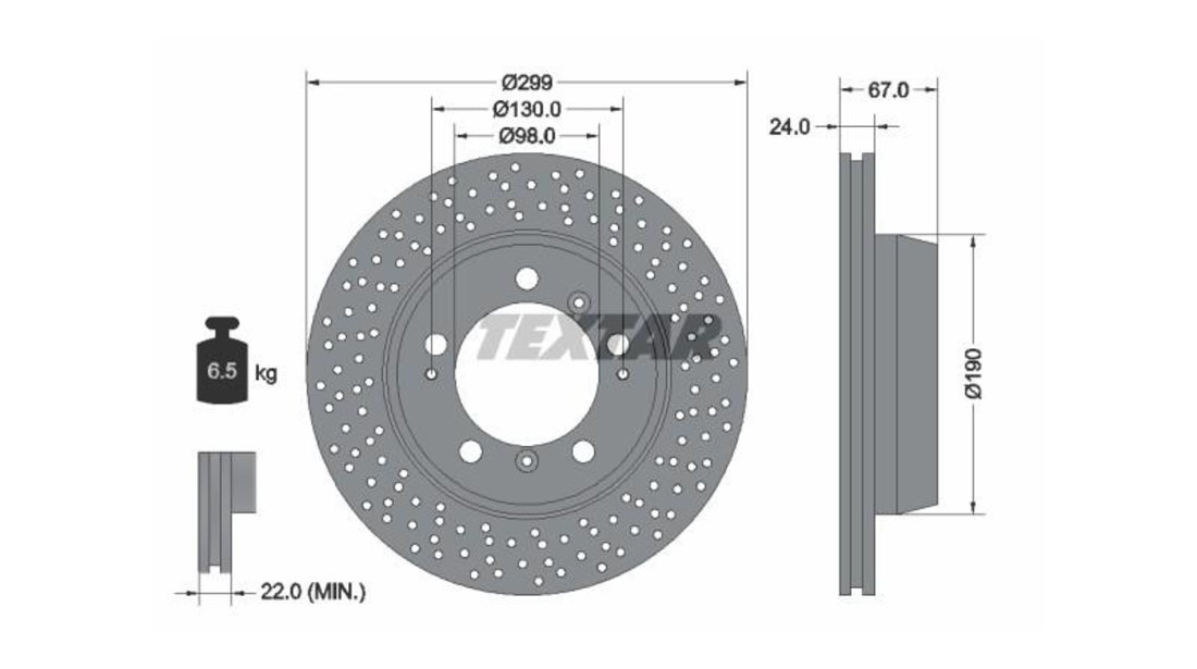 Disc frana Porsche CAYMAN (987) 2005-2013 #2 24012401941