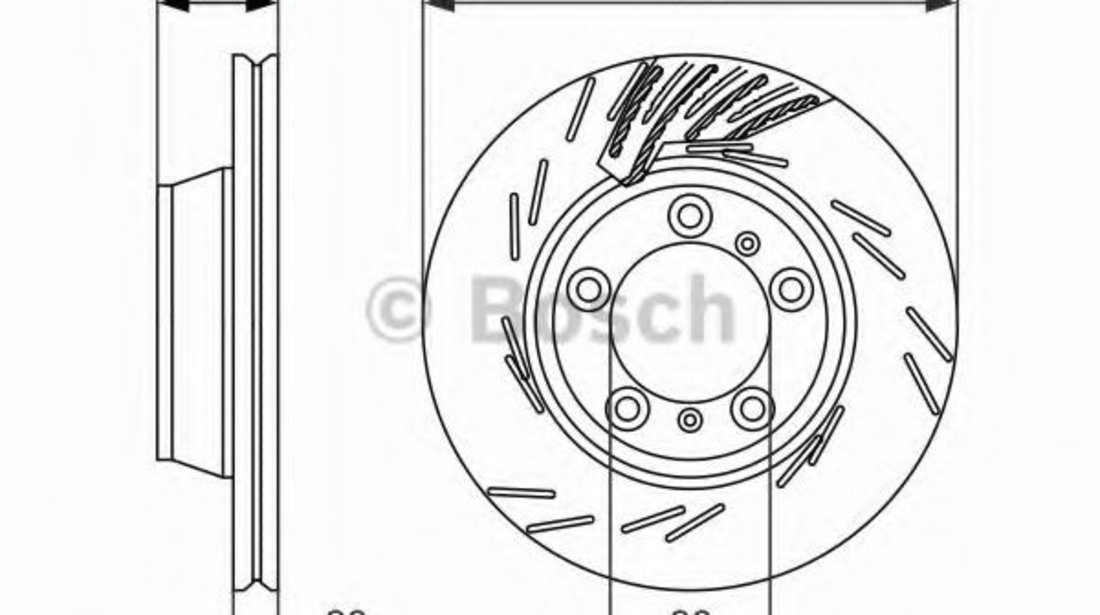 Disc frana PORSCHE PANAMERA (970) (2009 - 2016) BOSCH 0 986 479 732 piesa NOUA