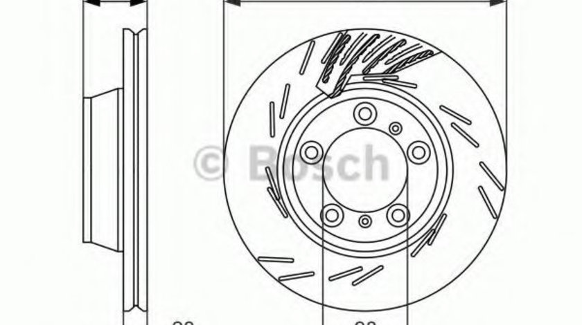 Disc frana PORSCHE PANAMERA (970) (2009 - 2016) BOSCH 0 986 479 733 piesa NOUA