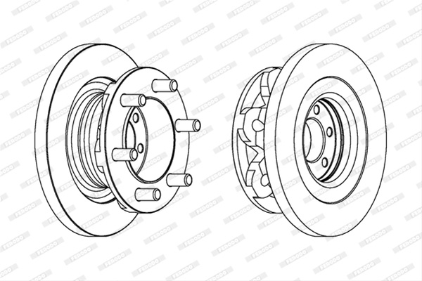 Disc Frana Pret/buc (livrabil La Bucata) Ferodo Iveco FCR313A