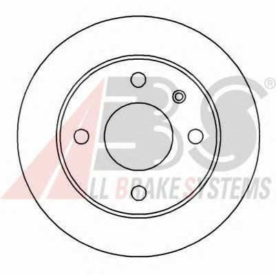 Disc frana punte fata (09672714 ABS) FORD