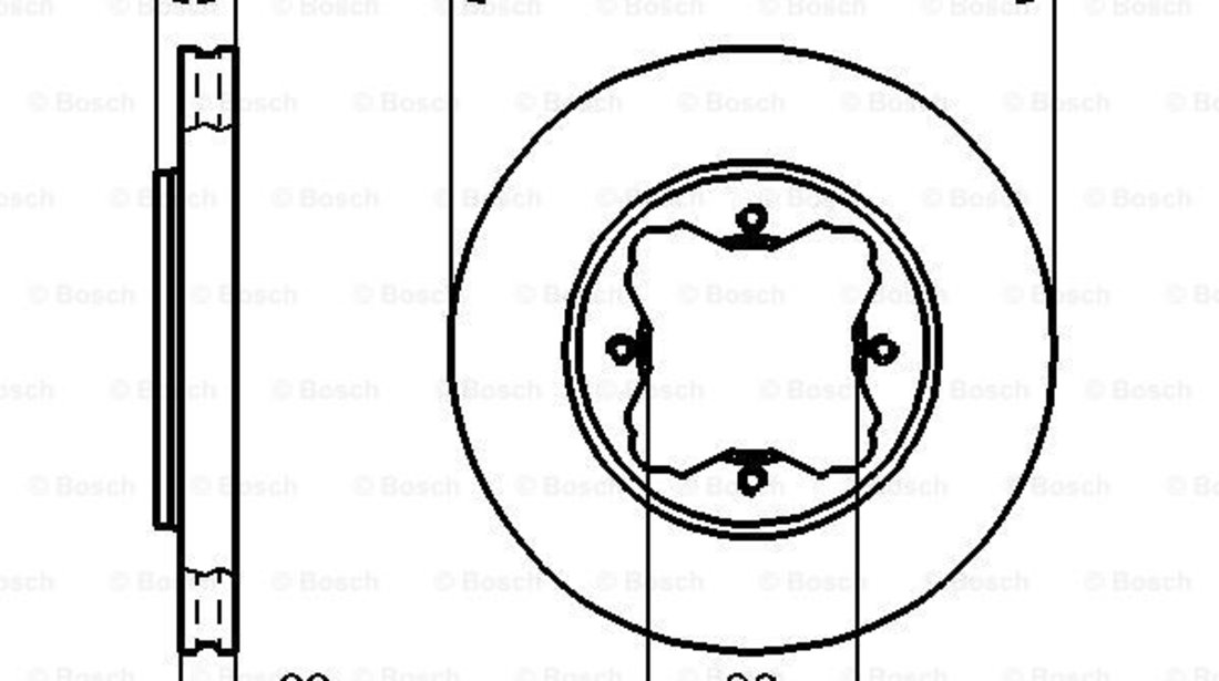 Disc frana punte fata (0986478568 BOSCH) HONDA,ROVER