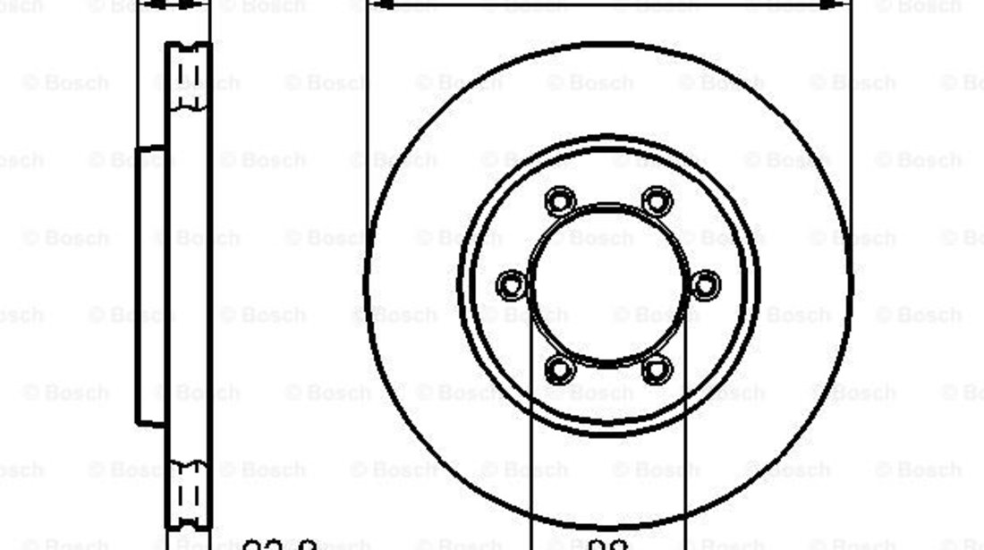 Disc frana punte fata (0986478967 BOSCH) DAEWOO,SSANGYONG