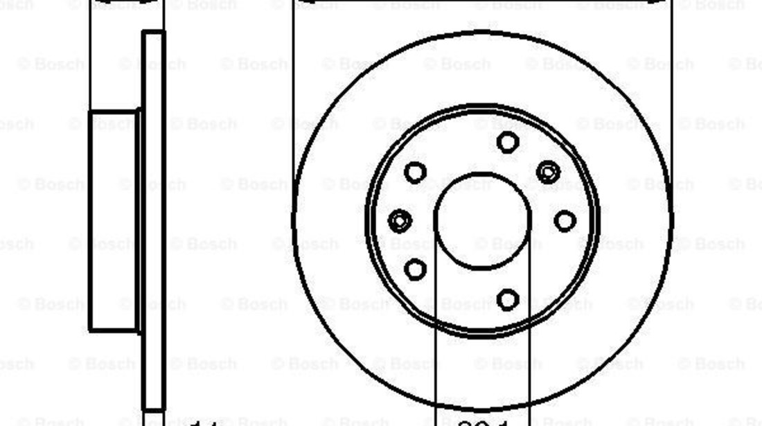 Disc frana punte fata (0986478991 BOSCH) LAND ROVER