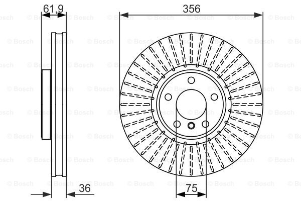 Disc frana punte fata (0986479349 BOSCH) BMW
