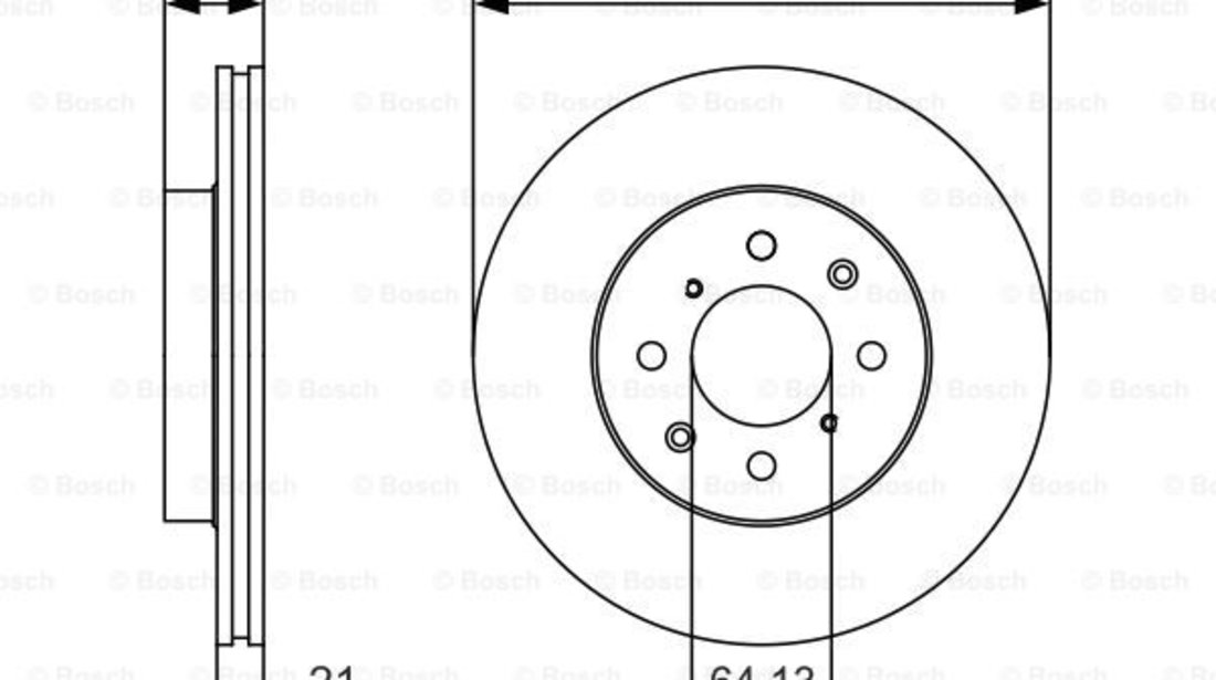 Disc frana punte fata (0986479R80 BOSCH) HONDA,MG,ROVER