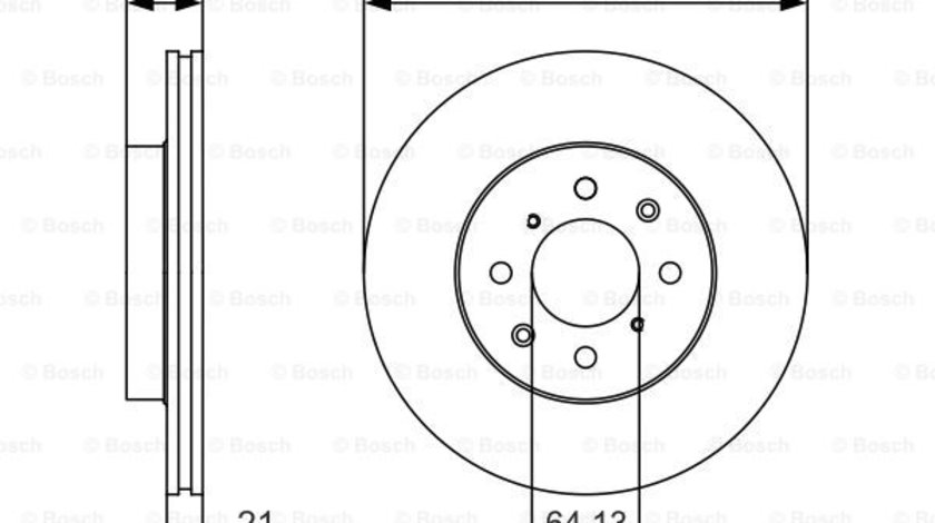 Disc frana punte fata (0986479R80 BOSCH) HONDA,MG,ROVER