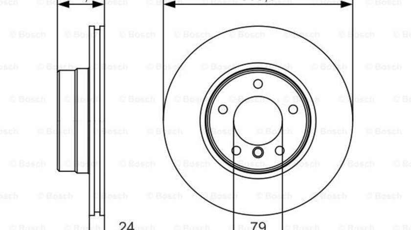 Disc frana punte fata (0986479S29 BOSCH) BMW,BMW (BRILLIANCE)