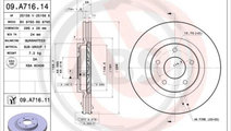 Disc frana punte fata (09A71611 ABS) NISSAN,NISSAN...