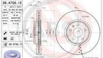 Disc frana punte fata (09A75811 ABS) AUDI,AUDI (FA...