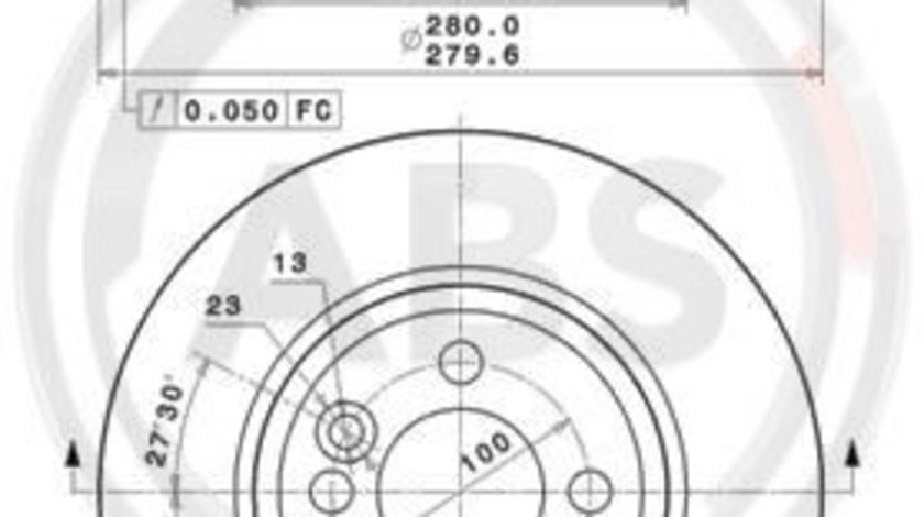 Disc frana punte fata (09A76111 ABS) MINI