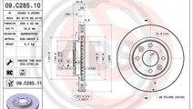 Disc frana punte fata (09C28511 ABS) DACIA,RENAULT...