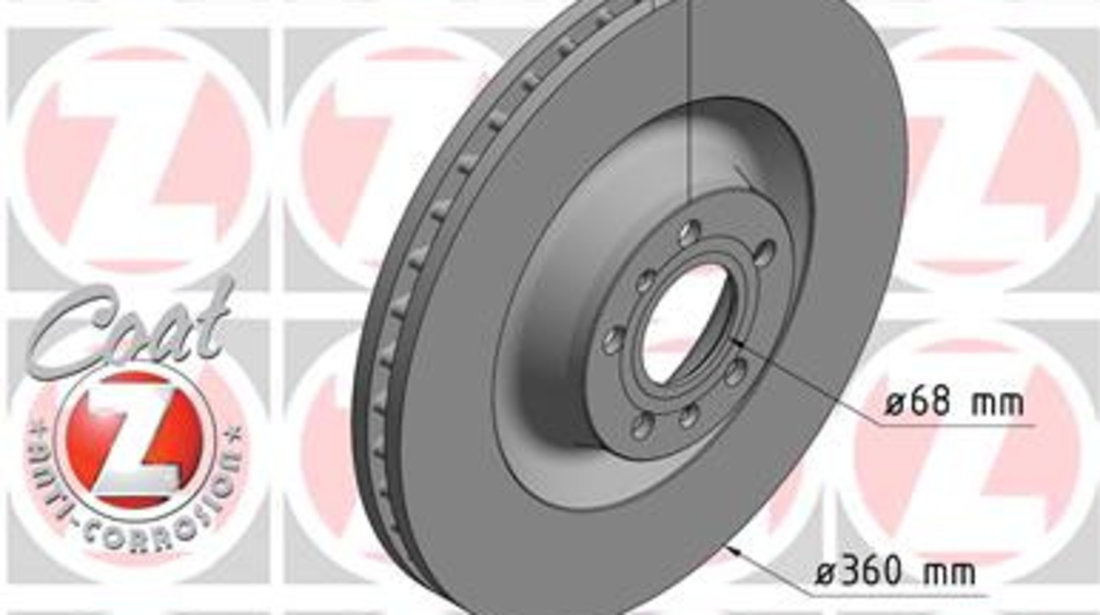 Disc frana punte fata (100330520 ZIMMERMANN) AUDI,VW