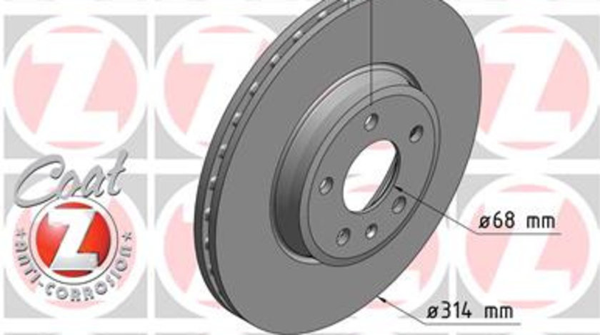 Disc frana punte fata (100333020 ZIMMERMANN) AUDI,AUDI (FAW)