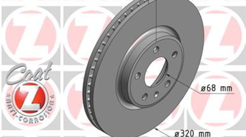 Disc frana punte fata (100335520 ZIMMERMANN) AUDI