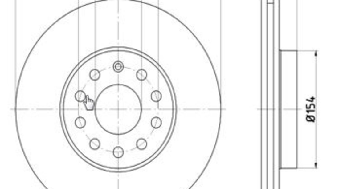 Disc frana punte fata (12108508 MTR) AUDI,CUPRA,SEAT,SKODA,VW