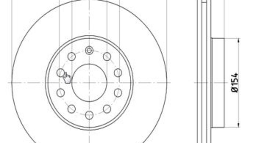 Disc frana punte fata (12108508 MTR) AUDI,CUPRA,SEAT,SKODA,VW