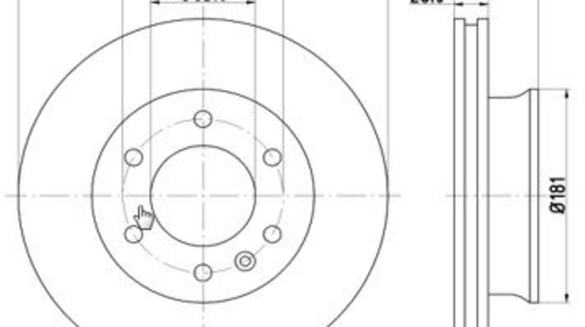 Disc frana punte fata (12108517 MTR) MERCEDES-BENZ,VW