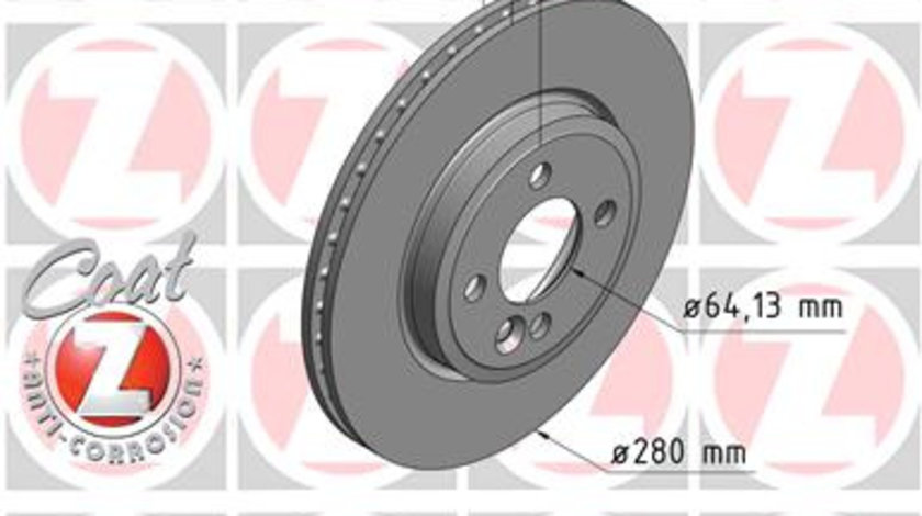 Disc frana punte fata (150344420 ZIMMERMANN) MINI